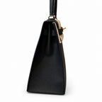 kelly32cm, ck89/Black, Epsom, gold, all handmade‼ ️Kelly 32cm, black, palm print, gold buckle, high-end handmade exclusive customization‼ ️Purely hand-made nails, hand-engraved hardware, fine steel Di