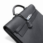 Kelly briefcase 38cm Epsom leather 89 Noir black top handcraft! Counter quality!