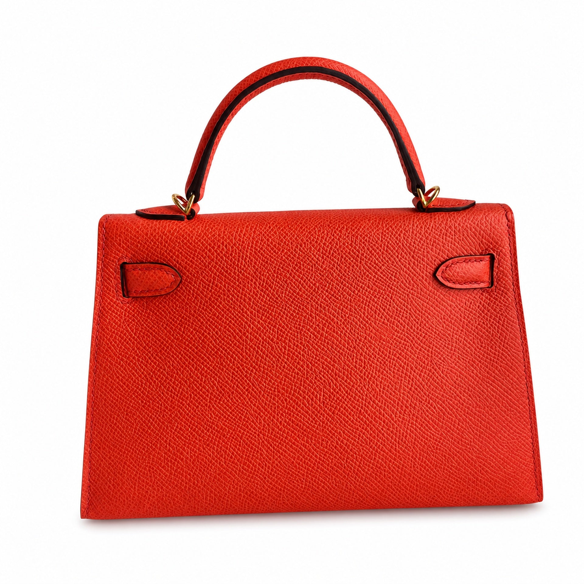 Fully hand-sewn👉Second generation Mini Kelly 19cm imported Epsom leather Texas pink gold buckle