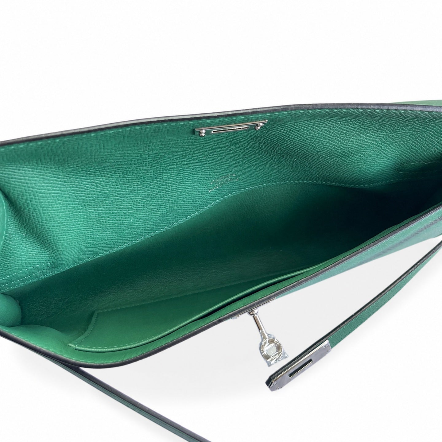 Kelly Cut 31 Clutch Epsom Leather Picture Malachite Green