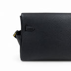 🆕 In stock Kelly Messenger messenger bag for men and women, black gold buckle, imported leather, all-steel hand-waxed thread, the highest cost-effectiveness on the entire network. The classic combinat