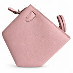 Fully hand-sewn👉Second generation Mini Kelly 19cm imported Epsom leather 3Q pink silver buckle