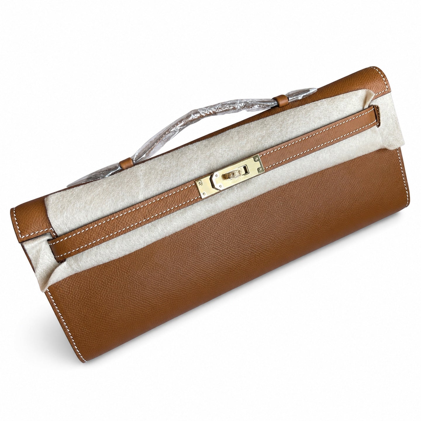 Kelly Cut 31 handbag Epsom leather picture gold color ready stock