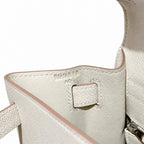 kelly28cm, ck10/Craie, Epsom, sliver, all handmade‼ ️Kelly 28cm, milkshake white, palm print, silver buckle, high-end handmade exclusive customization‼ ️Purely hand-made nails, hand-engraved hardware,