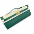 Kelly Cut 31 Clutch Epsom Leather Picture Malachite Green