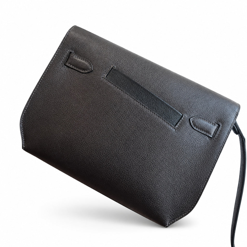 Kelly Depeches 25 clutch, Evercolor leather (with additional shoulder strap), can be worn cross-body, can be carried by hand or on the wrist, daily needs, seamless switch between business/leisure - ce