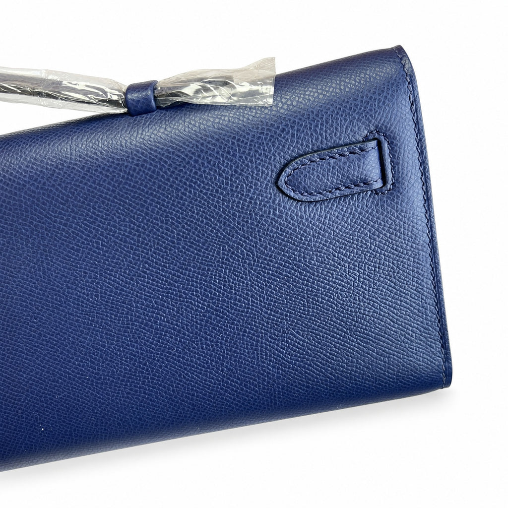 Kelly Cut 31 Clutch Epsom Leather Picture Dark Blue