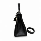 Kelly25cm, ck89/black, togo, silver, all handmade‼ Kelly 25cm, black, calfskin, silver buckle, top hand-stitched wax thread, high-end handmade exclusive customization‼ ️Purely hand-made nails, hand-en