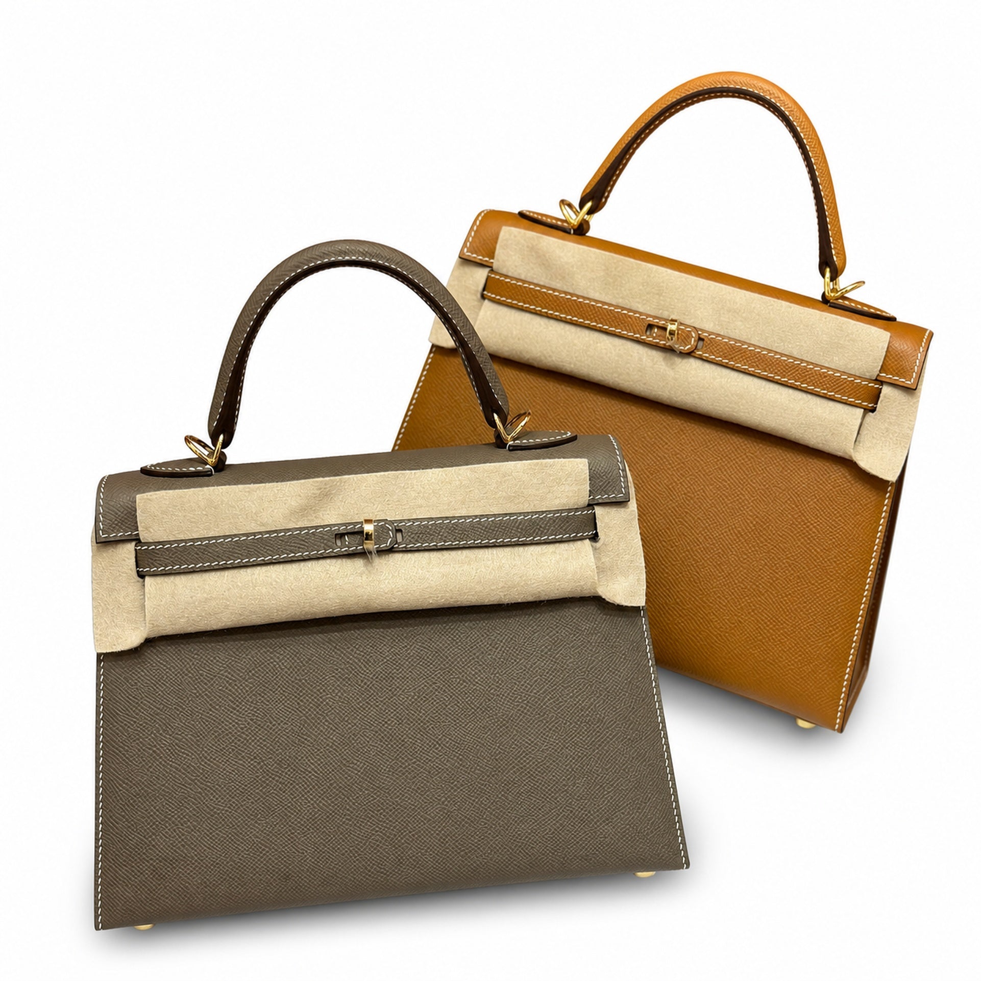 Kelly 25, imported Epsom, four diamond colors