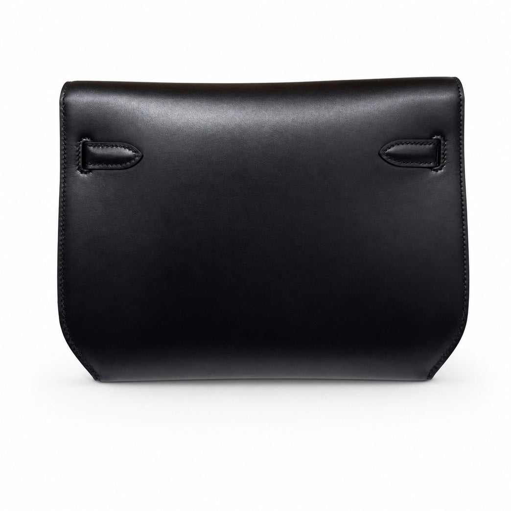 Kelly Depeches25 Black Silver Box Leather