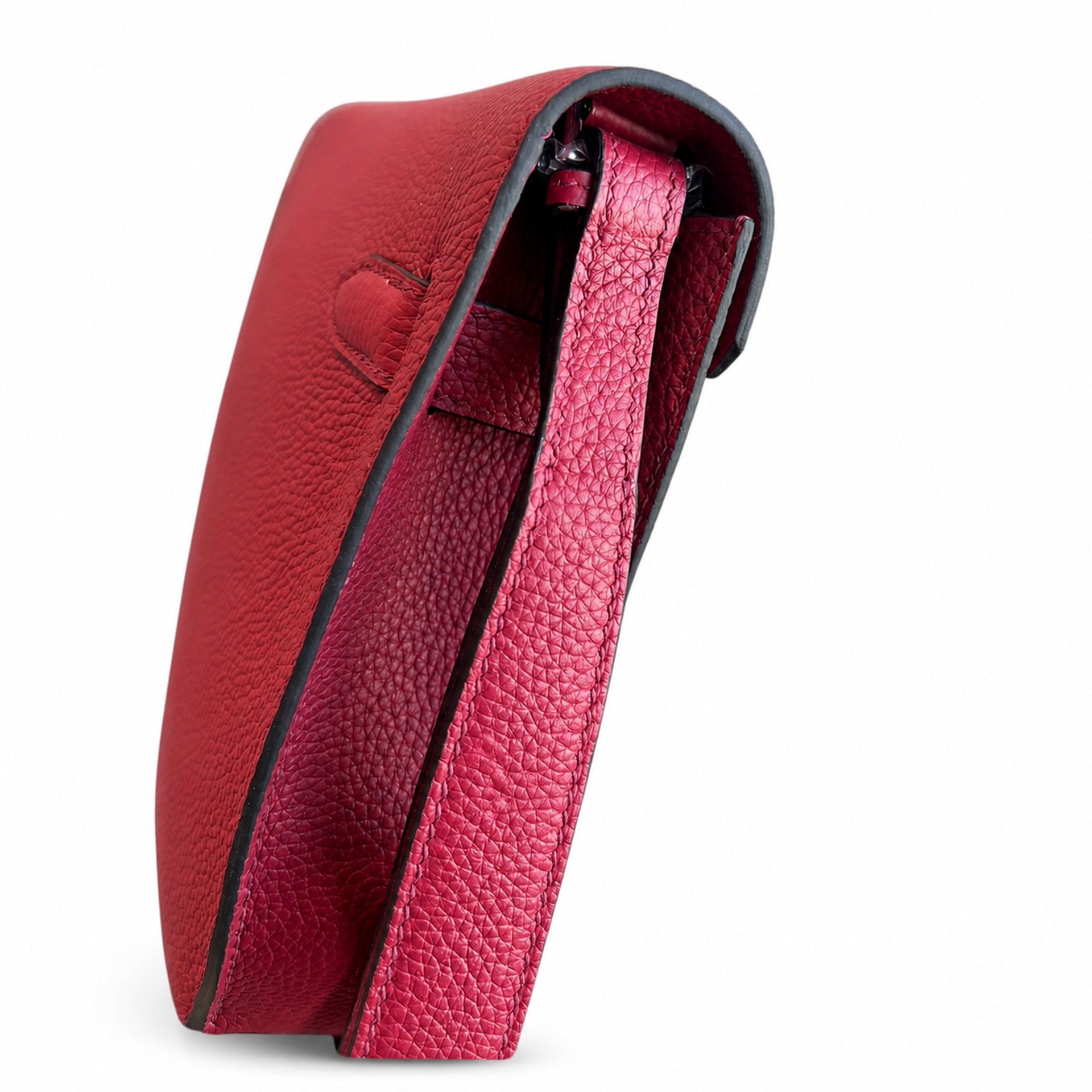 Kelly Depeches 25 clutch, Togo leather (with additional shoulder strap), can be worn cross-body, can be carried by hand or on the wrist, daily needs, seamless switch between business/leisure - central