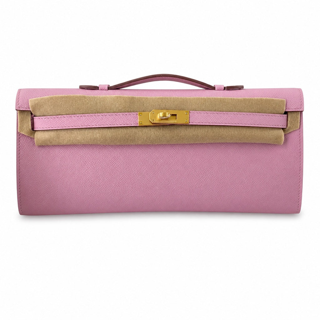 Kelly cut 31 handbag epsom mallow purple gold buckle ready stock