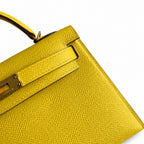 Fully hand-sewn👉Second generation Mini Kelly 19cm imported Epsom leather Naples gold buckle