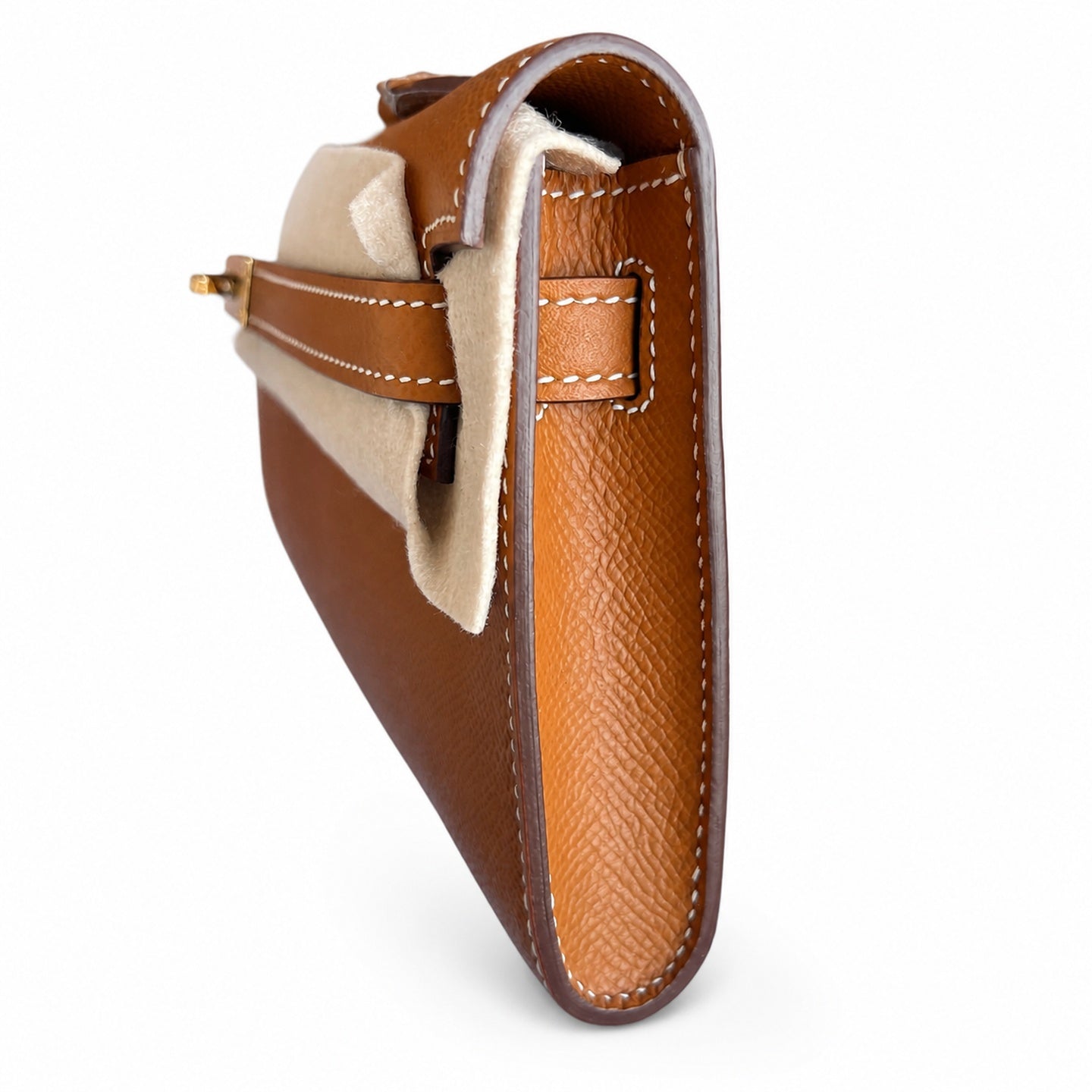 Kelly Cut 31 handbag Epsom leather picture gold color ready stock