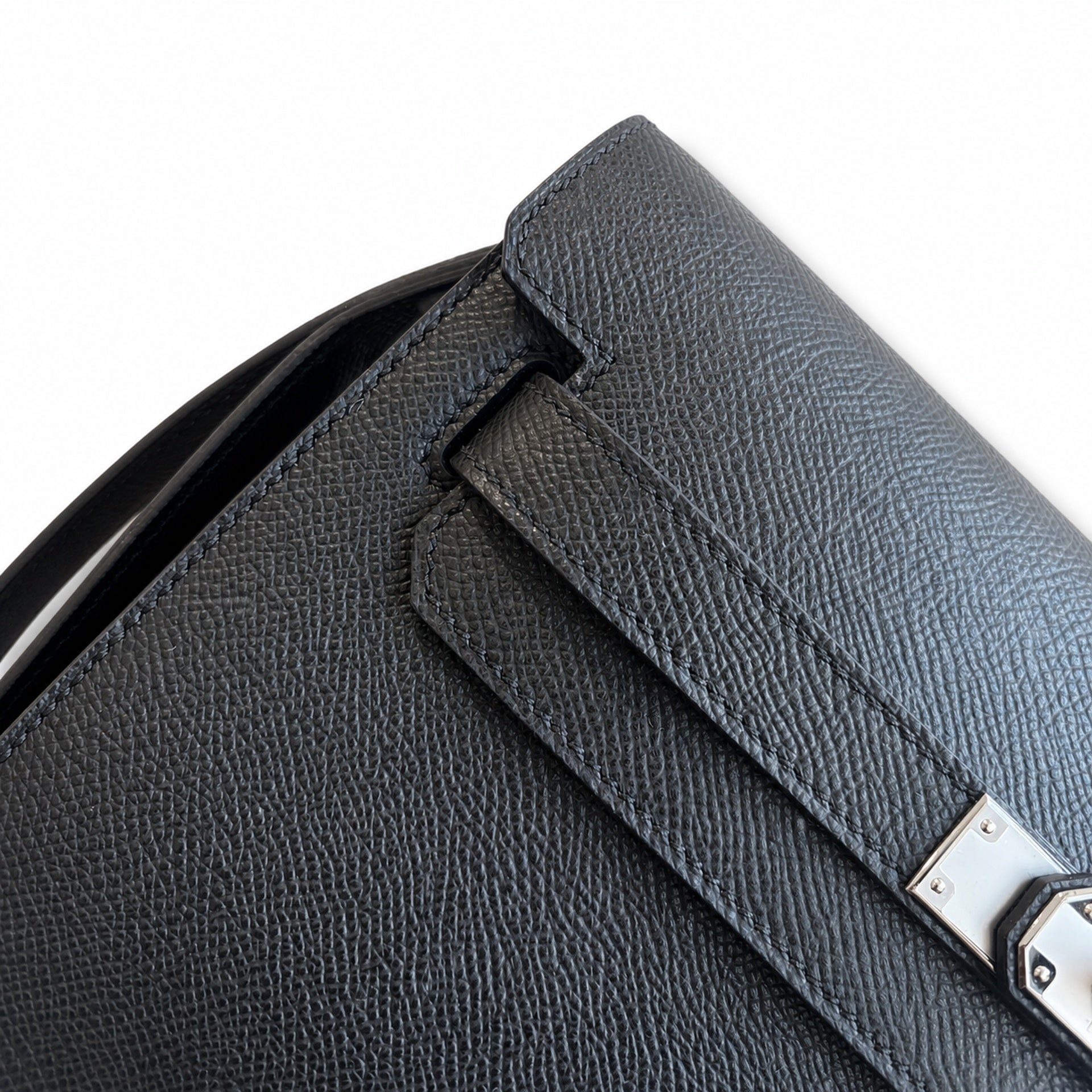 Kelly Depeches 25 clutch, Epsom leather (with additional shoulder strap), can be worn cross-body, can be carried by hand or on the wrist, daily needs, seamless switch between business/leisure - centra