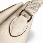 KELLY II SELLIER double-sided Kelly 20cm 10 milkshake white epsom leather gold buckle