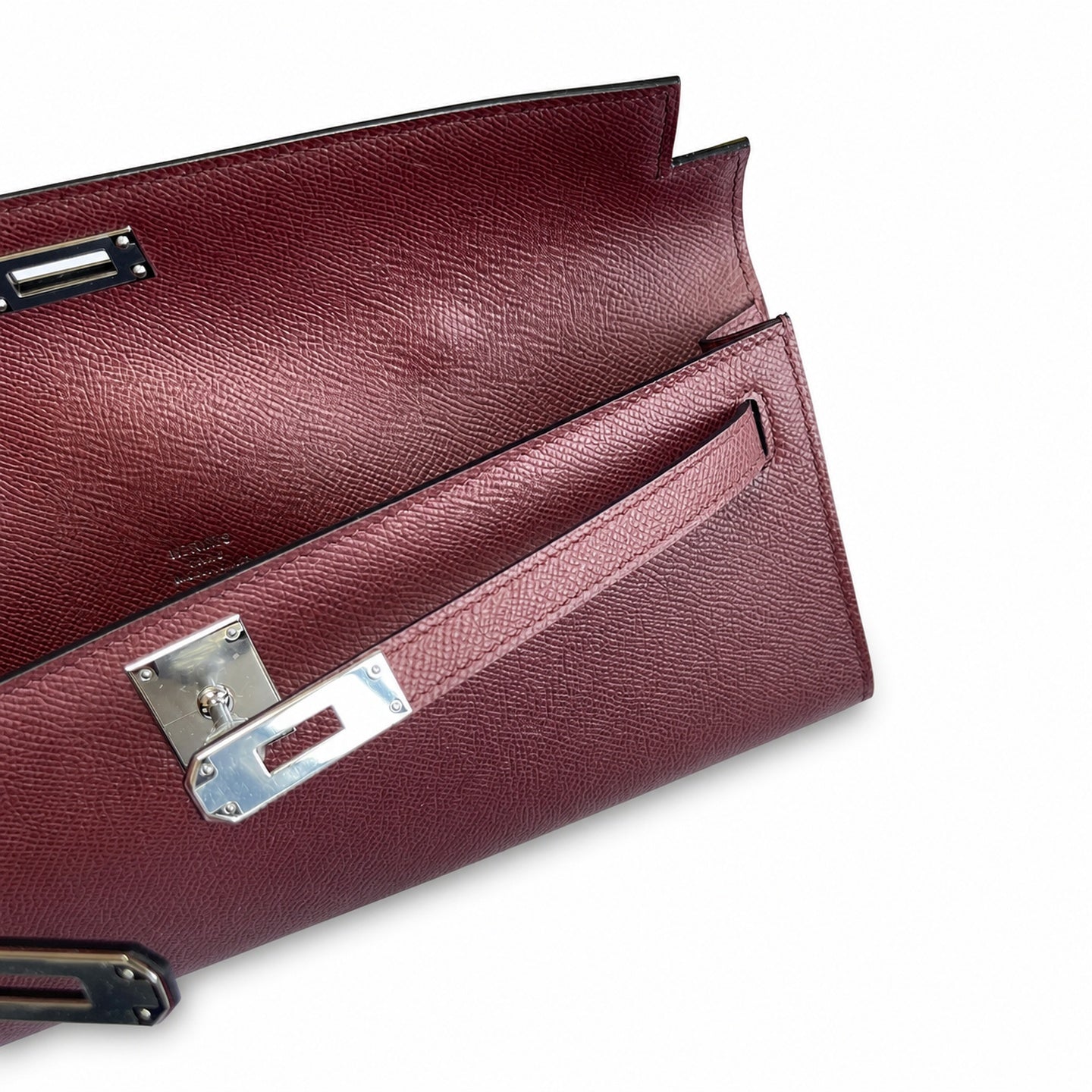 Kelly Cut 31 Clutch Epsom Leather Picture Burgundy