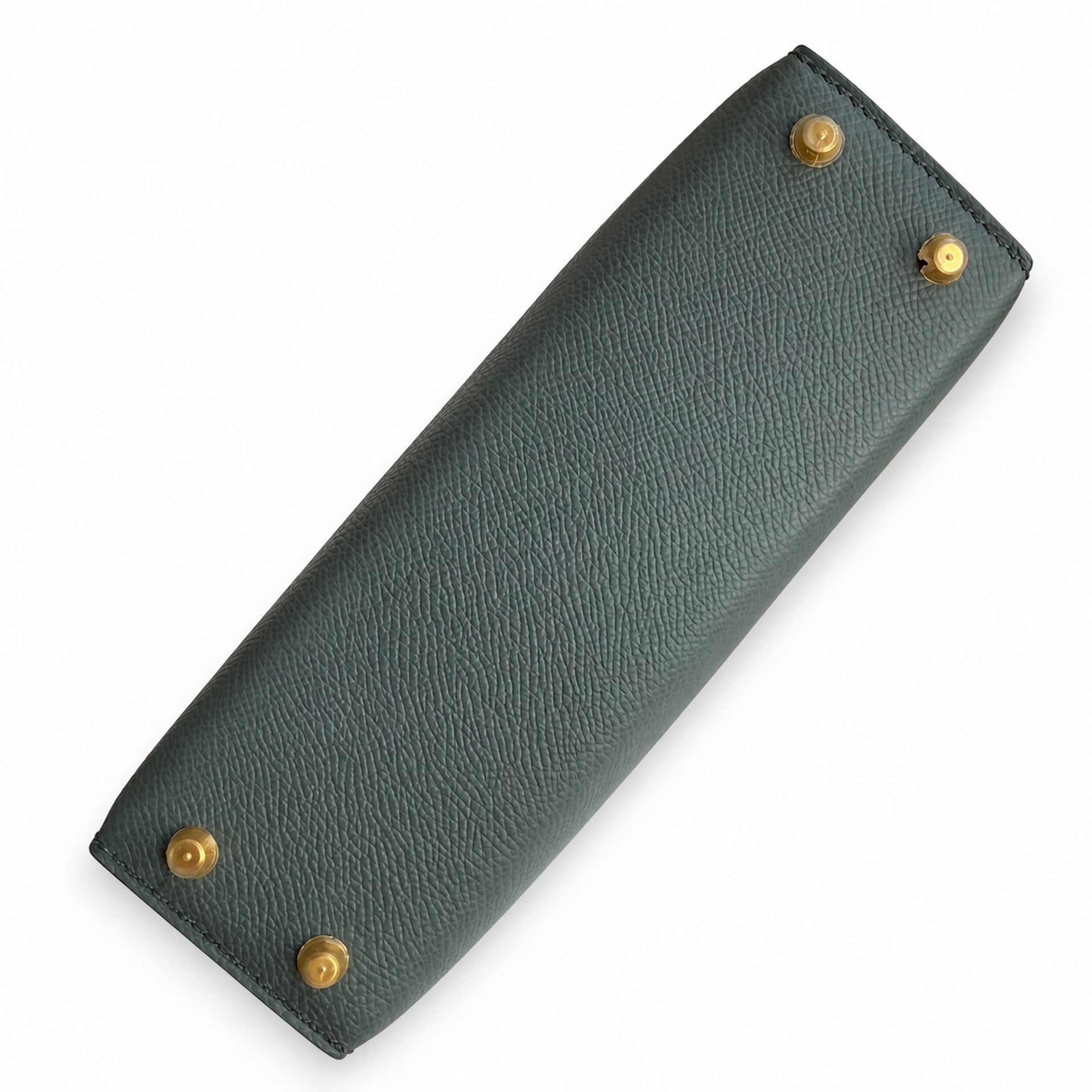 Fully hand-sewn👉Second generation Mini Kelly 19cm imported Epsom leather almond green gold buckle