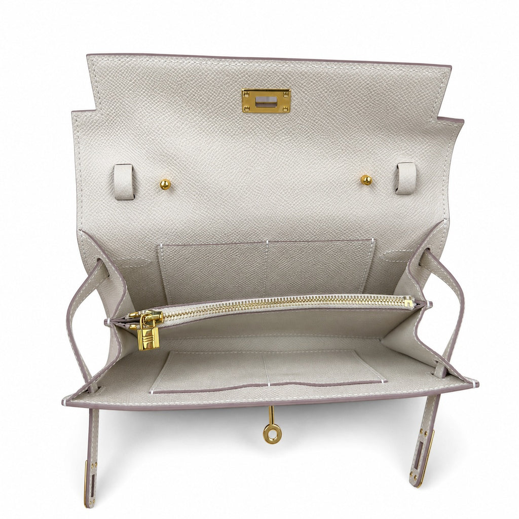 Kelly woc epsom, milkshake platinum buckle, Hass leather, handmade wax thread, all-steel hardware, top-selling market currency