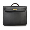 kelly Depeches 36cm Epsom leather 89 Noir black top handcrafted! Counter quality!
