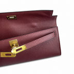 Kelly Cut 31 Clutch Epsom Leather Picture Burgundy