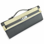 Kelly Cut 31 Clutch Epsom Leather Picture Pewter Gray