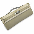 Kelly Cut 31 Clutch Epsom Leather Picture Windbreaker Gray