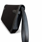 Kelly Depeches 25 clutch, canvas and swift leather (with additional shoulder strap), can be carried cross-body, can be carried by hand or on the wrist, daily needs, seamless switching between business