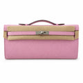 Kelly cut 31 handbag epsom mallow purple silver buckle ready stock