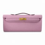 Kelly cut 31 handbag epsom mallow purple gold buckle ready stock