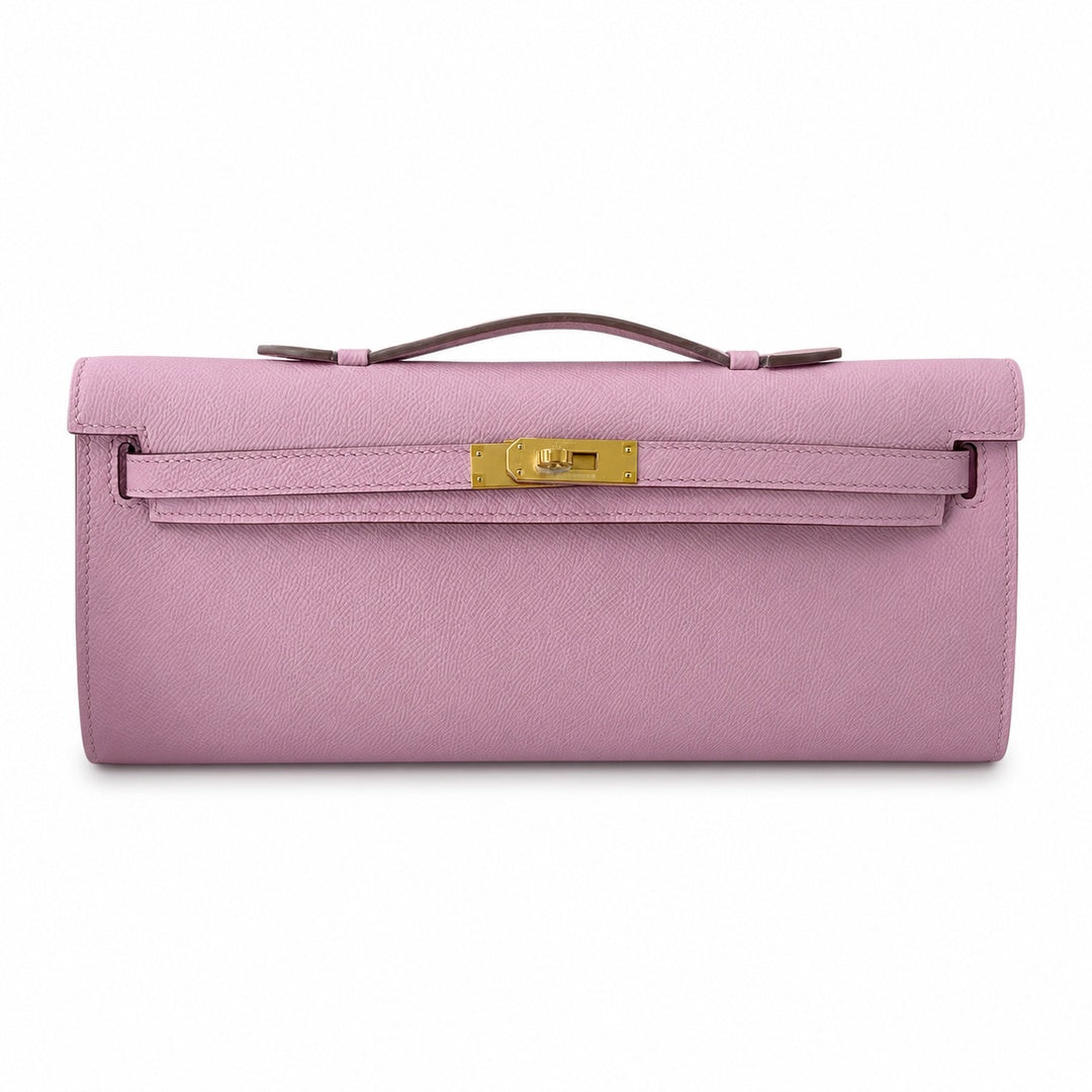 Kelly cut 31 handbag epsom mallow purple gold buckle ready stock