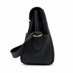 🆕 In stock Kelly Messenger messenger bag for men and women, black gold buckle, imported leather, all-steel hand-waxed thread, the highest cost-effectiveness on the entire network. The classic combinat