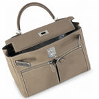 Kelly Lakis 32 cm pomari swift Italian imported swift leather