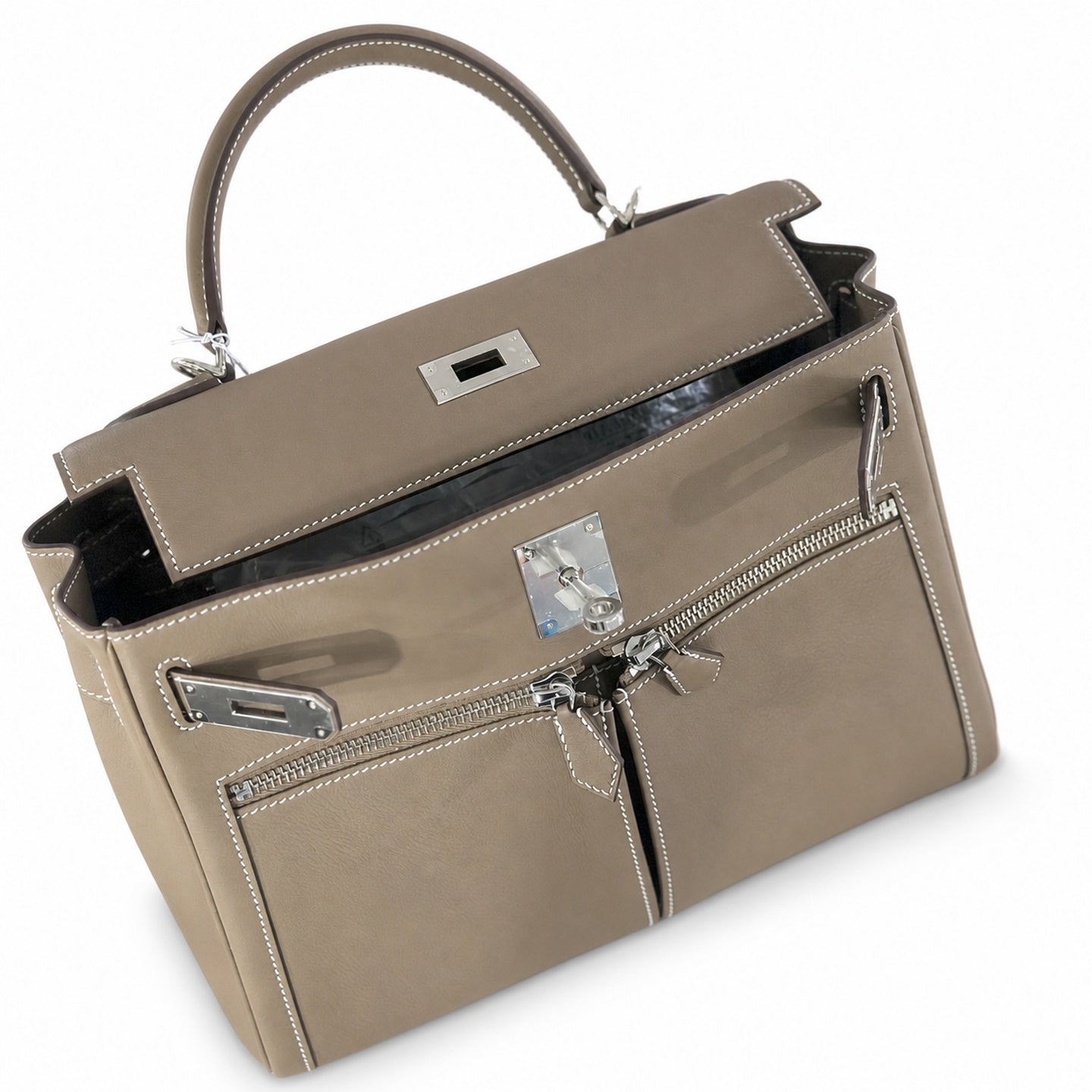Kelly Lakis 32 cm pomari swift Italian imported swift leather
