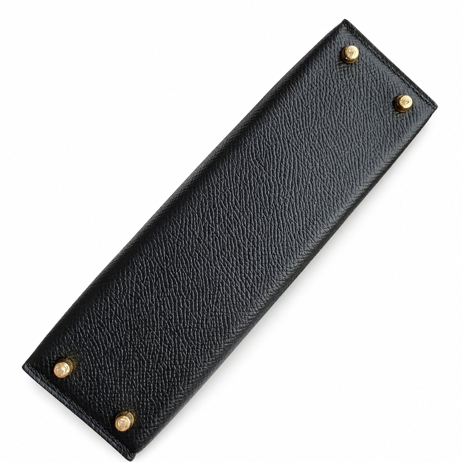 Second generation Mini Kelly 19cm Epsom leather black gold buckle