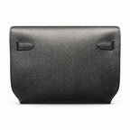 kelly Depeches 25cm Epsom leather 89 Noir black top handcrafted! Counter quality!