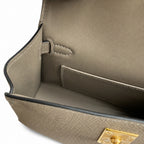 Fully hand-sewn👉Second generation Mini Kelly 19cm imported Epsom leather asphalt gray gold buckle