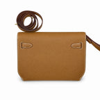 Kelly Depeches 25cm Epsom leather, 37 gold brown, gold buckle, the most in-class men's handbag Depeches25 This leather is really the best, with a shoulder strap, it instantly transforms into an armpit