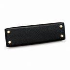 mini kelly 2, ck89/Black, Epsom, gold, 19cm, all handmade‼ ️Mini Kelly II, black with blue lining, palm print leather, gold buckle, 19cm, high-end fully handmade and customized‼ ️Purely hand-made nail