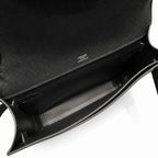 kelly Depeches clutch, Epsom leather 89 Noir black, top-notch craftsmanship! Counter quality!