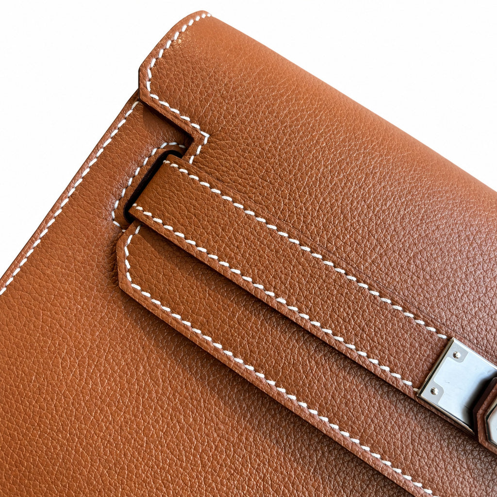 Kelly Depeches 25 clutch, Evercolor leather (with additional shoulder strap), can be worn cross-body, can be carried by hand or on the wrist, daily needs, seamless switch between business/leisure - ce
