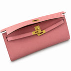 Kelly cut 31 clutch epsom milkshake powder gold buckle in stock