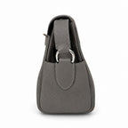 🆕 In stock Kelly Messenger messenger bag for men and women, pewter gray silver buckle, imported leather, all-steel hand-waxed thread, the highest cost-effectiveness on the Internet. The classic combin