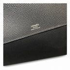 kelly Depeches clutch, Epsom leather 89 Noir black, top-notch craftsmanship! Counter quality!