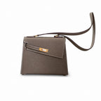 Latest new style 🆕 kelly latest style FW 2022 double-sided kelly epsom leather double-sided irregular design bold change new look more handsome and stylish 18 elephant gray gold buckle