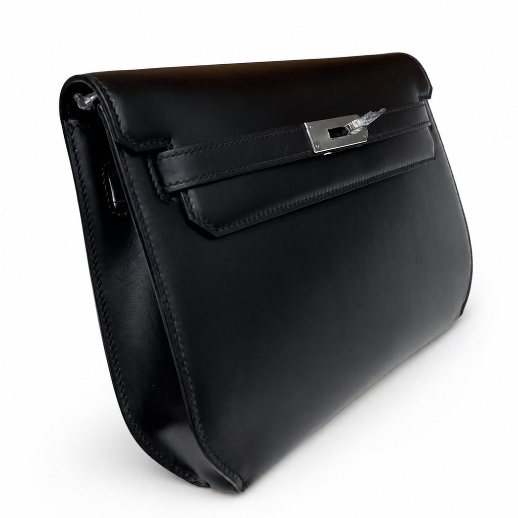 Kelly Depeches25 Black Silver Box Leather