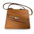 Latest new style 🆕 kelly latest style FW 2022 double-sided kelly epsom leather double-sided irregular design bold change new look more handsome and stylish 37 gold brown silver buckle
