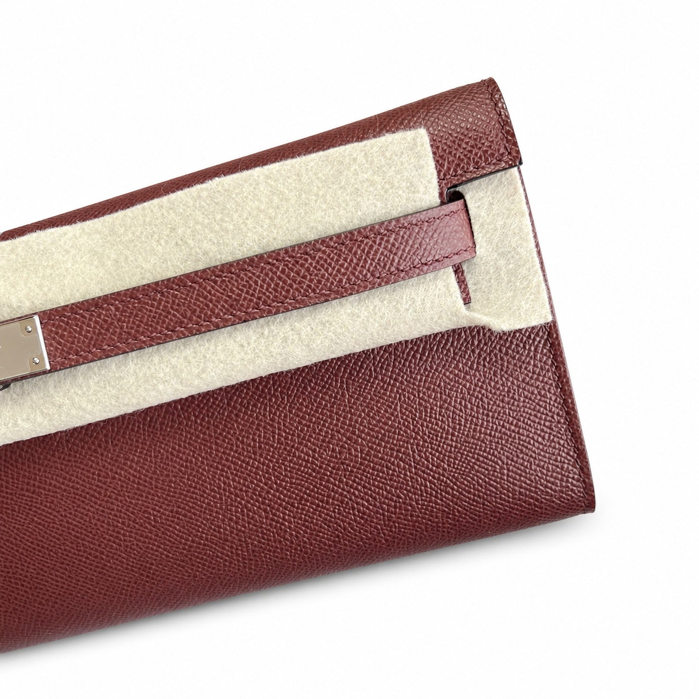 Kelly Cut 31 Clutch Epsom Leather Picture Burgundy