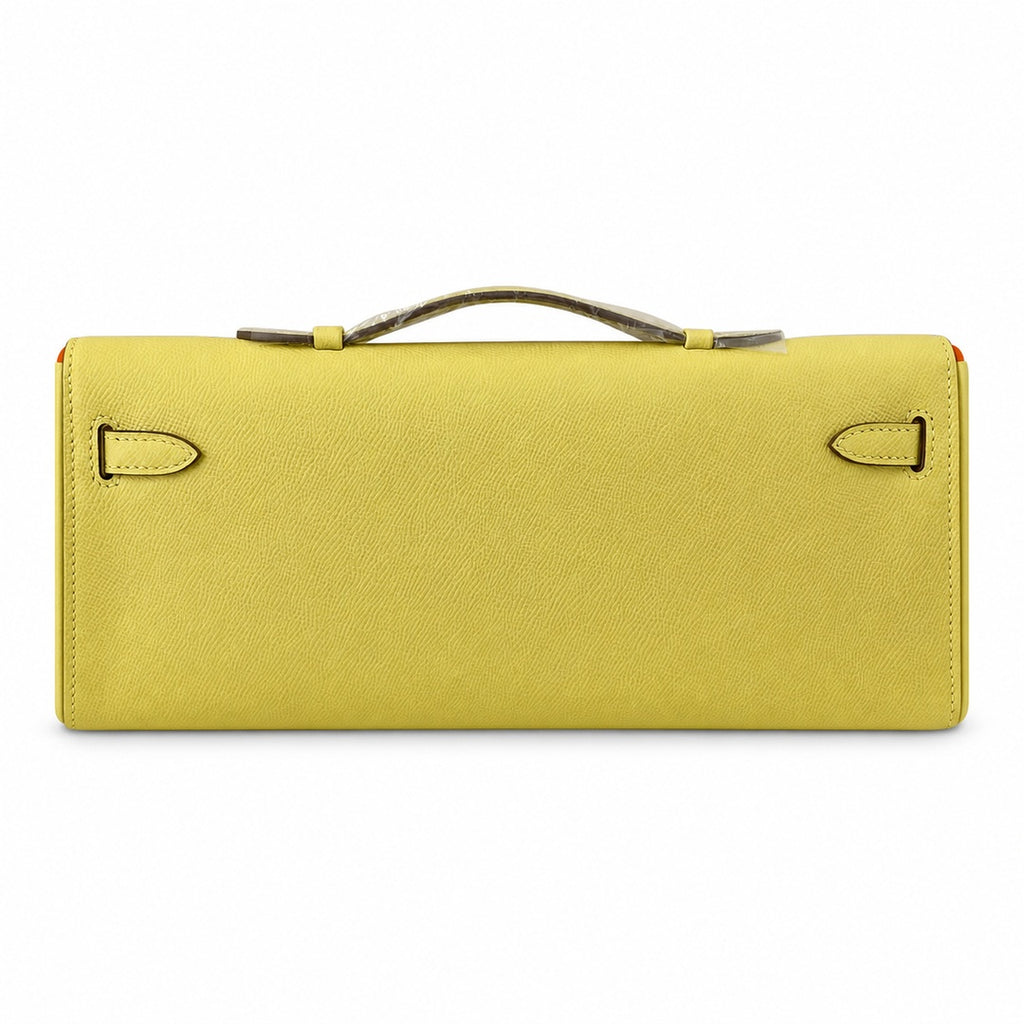 Kelly cut 31 handbag epsom chick yellow silver buckle ready stock