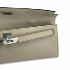Kelly Cut 31 Clutch Epsom Leather Picture Windbreaker Gray